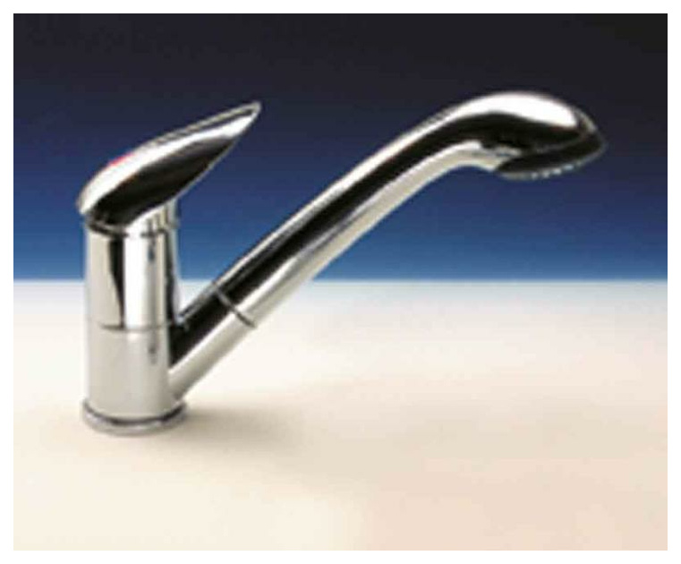 Einhebelmischer Pelikan mit Dusche JULIA, Anshcluss UniQuick 12mm