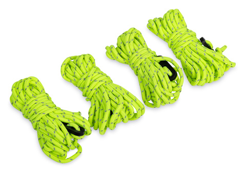 Reimo Spannleine reflektierend grün, 3 m lang, Ø 3 mm, 4 Stück
