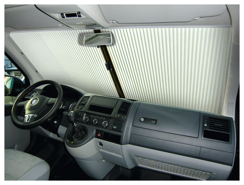 Frontscheibenrollo IV für VW T5 bis Baujahr 2009 - Grau