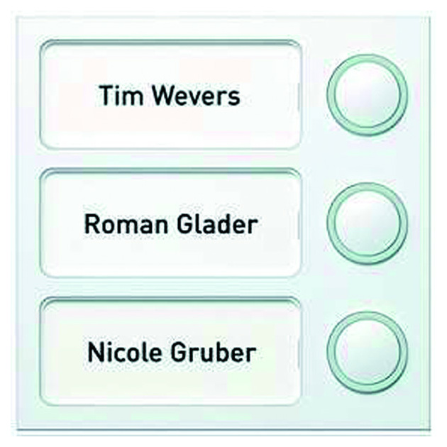 18753/20 Tastenmodul 3Tasten silber