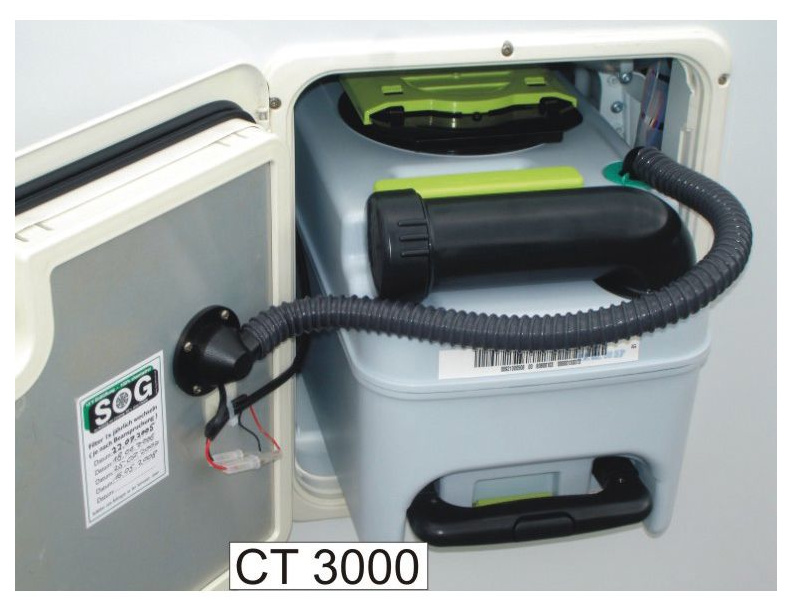 WC-Entlüftung SOG 1 Typ 3000A, CT3000, CT4000, weiß