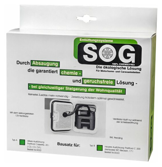 WC-Entlüftung SOG 1 Typ A, C2, C3, C4, weiß