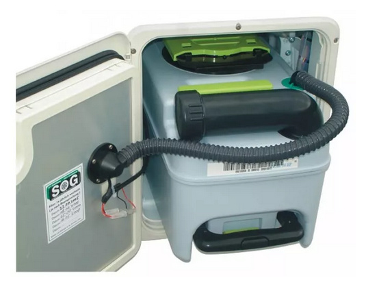 WC Enlüftung SOG Typ 3000A, Türvariante, CT 3000, CT 4000, schwarz