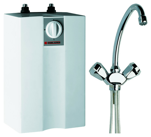 Stiebel Eltron UFP 5 t mit TWS 2 Warmwassersp. +Armatur 222177