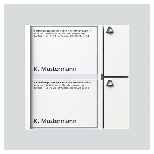 SIEDLE TM 612-2 W Tasten-Modul 2 Ruftasten 200035517-00