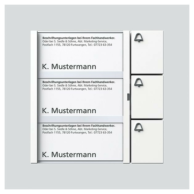 TM 612-3 W Tasten-Modul 3 Ruftasten