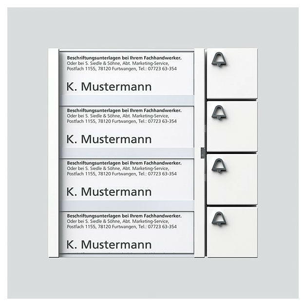TM 612-4 W Tasten-Modul 4 Ruftasten
