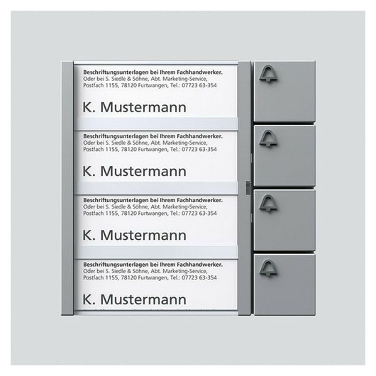 TM 612-4 SM Tasten-Modul 4 Ruftasten