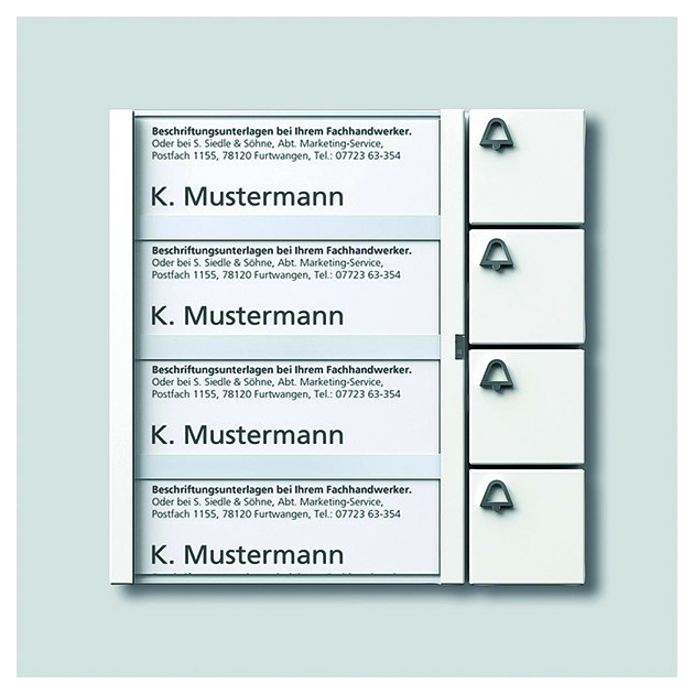 BTM 650-04 W Tasten-Modul 4 Ruftaste