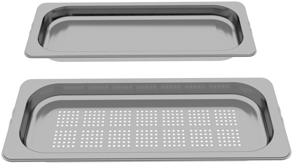 Siemens HZ66D52 Gastronorm Behälter, 2 Dampfbehälter (gelocht/ungelocht)