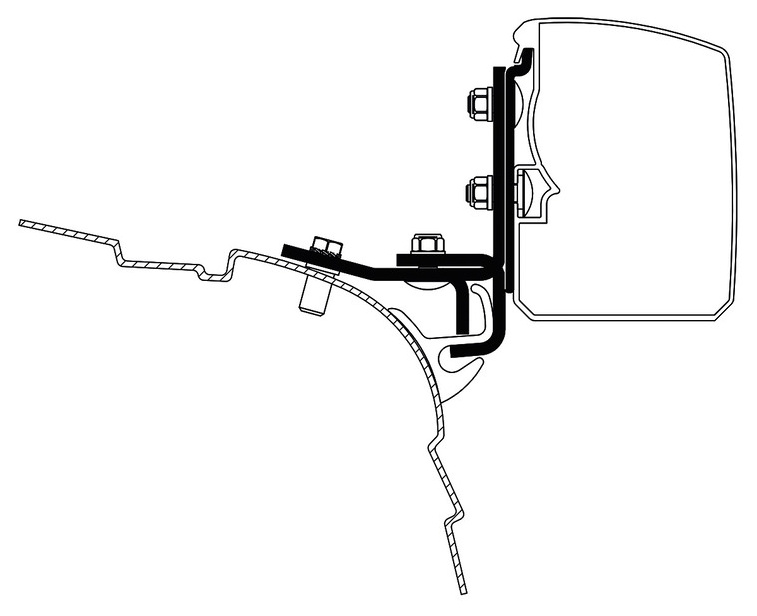 Adapter T 3200 - VW T5/T6 Multi Rail