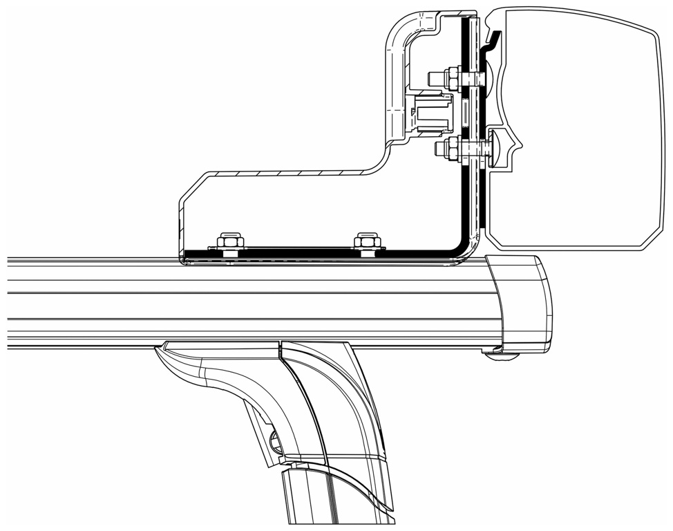 Adapter T 3200 - Dachträger