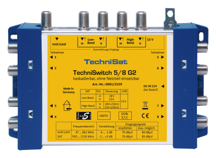 TechniSwitch 5/8 G2 inkl. Netzteil