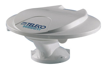 Teleco Wing 11 Allrichtungsantenne DVB-T2, 12/24 V, weiß