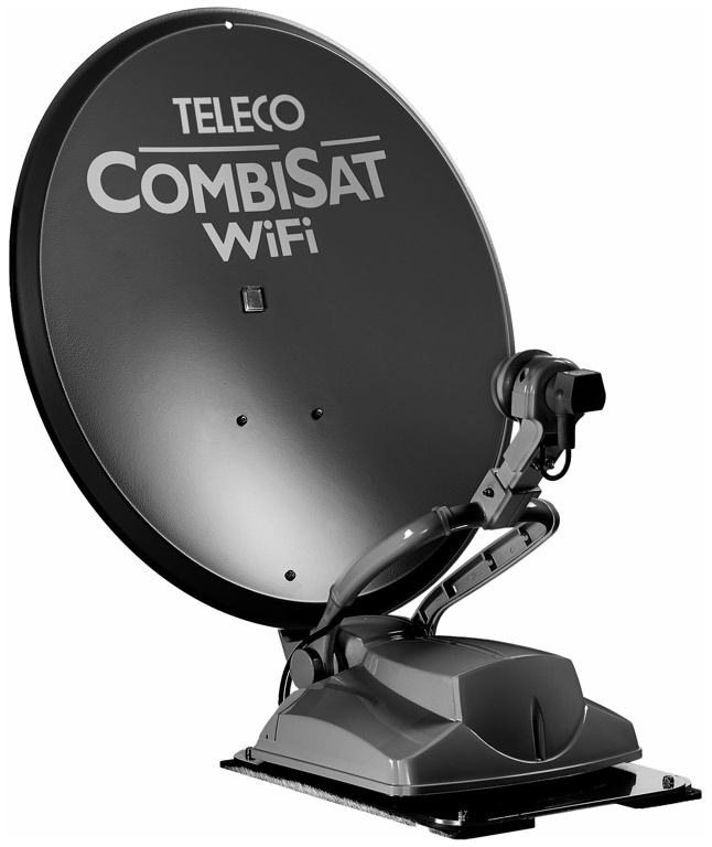 Teleco Sat-Anlage CombiSat WiFi 65, inkl. Internetantenne, Single, anthrazi