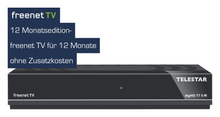 Telestar digiHD TT 5 IR (12 Monate freenet TV)