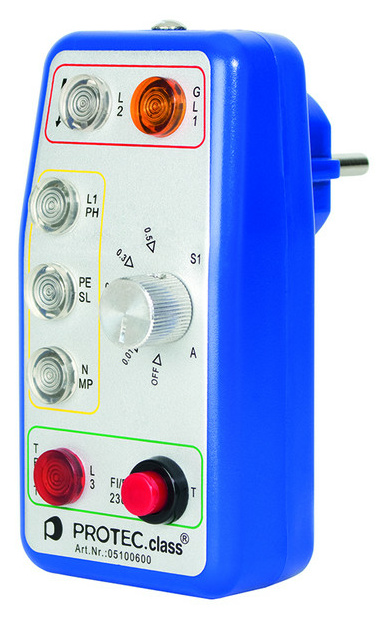 PPG FI Steckdosenprüfgerät mit FI Tester