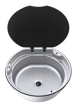 Spüle Edelstahl Ø405 x H145mm, rund, 7,4 Liter