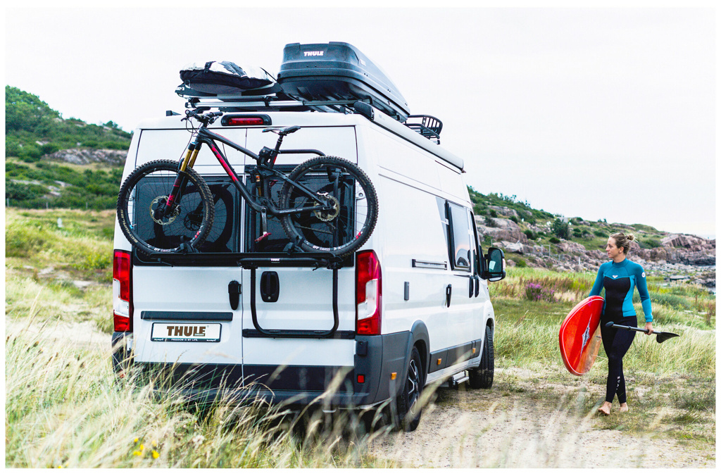 Thule Elite Van XT Heckträger für 2 Fahrräder, Ducato ab Bj. 07/06, silber