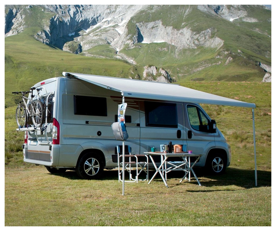 Thule Omnistor 6300 Ducato Set, 3,25 m, Eloxiert/Anthrazit Tuch Mystic Grau