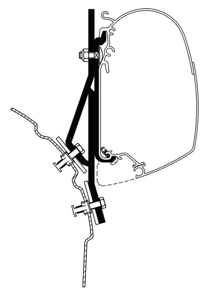 Markisen Adapter - TO 4200/5200 für VW T4