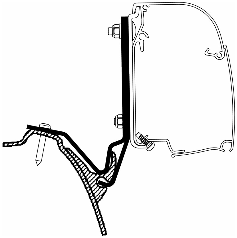Adapter Westfalia Kepler One / Five / Six für Thule 4200