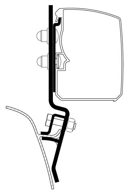 Thule 3200 Markisen-Adapter VW T2/T3