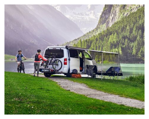 Thule 3200 Kassettenmarkise für Van und Auto, 3 x 2,5 m Eloxiert, Uni-Grau