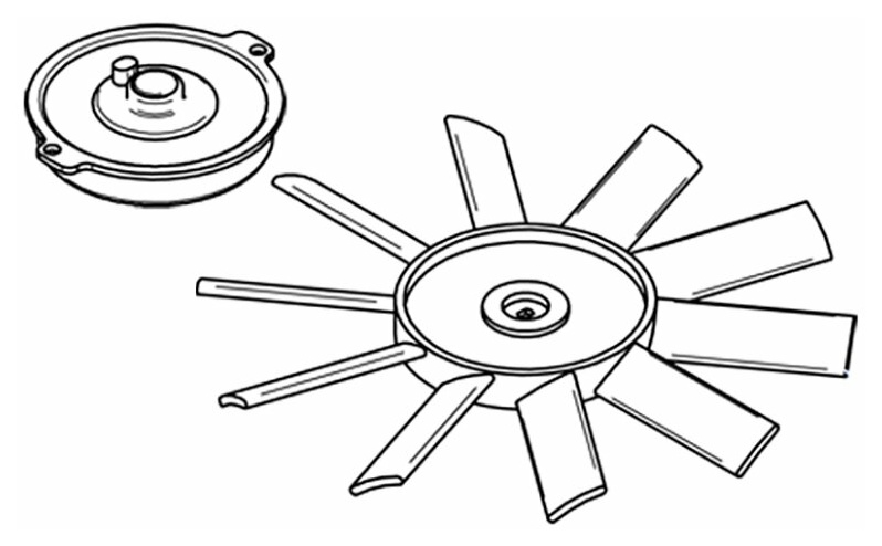 Thule-Omnistor Motor mit Ventilator Thule Vent 12V