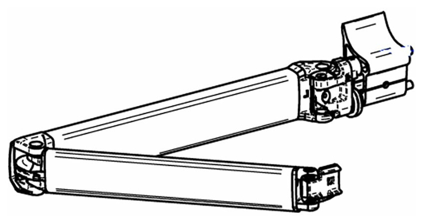 Thule-Omnistor Gelenkarm 5003 - 2,5 m, Markisenlänge ab 3 m, rechts