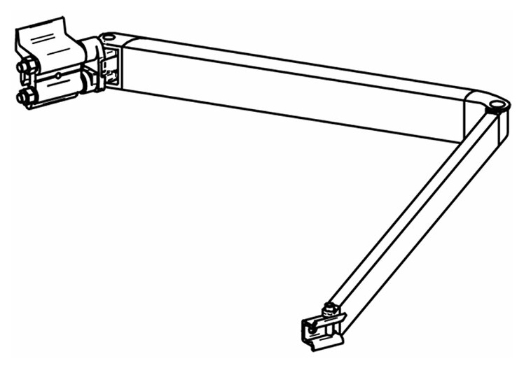 Thule-Omnistor Gelenkarm 2 m Thule Omnistor 5102, rechts
