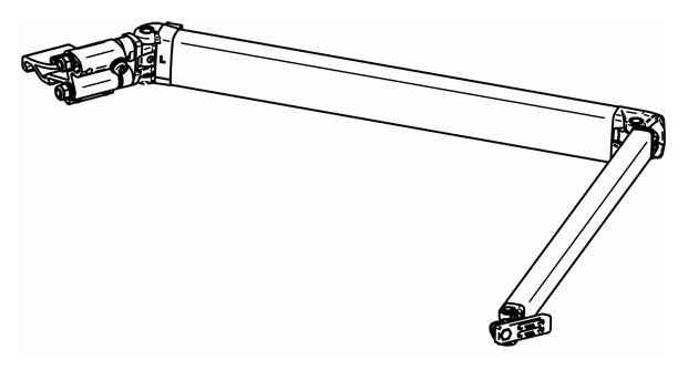 Thule-Omnistor Gelenkarm 2 m Thule Omnistor 6200, links