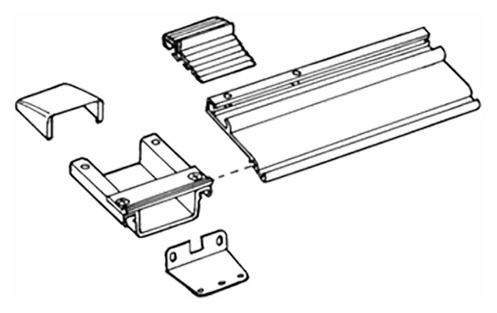 Thule-Omnistor Montagesatz Serie 6 für 3 Schienen