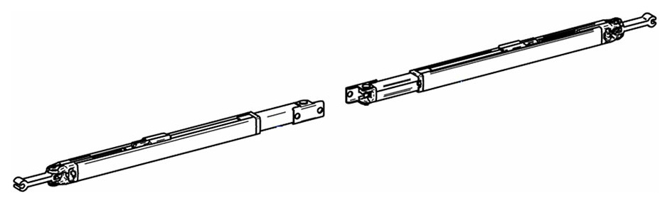 Thule-Omnistor Stützfuß Omnistor, 185 cm, ab Markisenlänge 4 m
