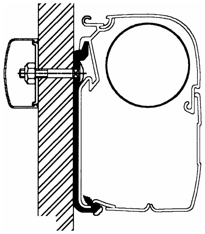 Thule Omnistor Flat-Adapter, Länge 3,5 m