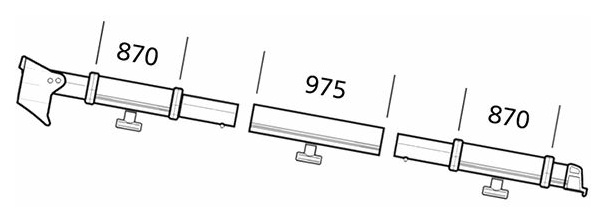 Thule-Omnistor Klemmprofil für Residence / Panorama - rechts