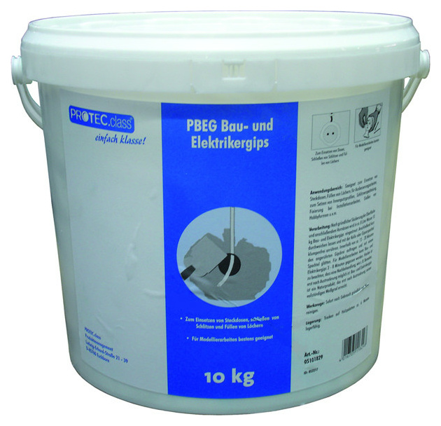 PBEG Bau- & Elektrikergips 10kg Eimer