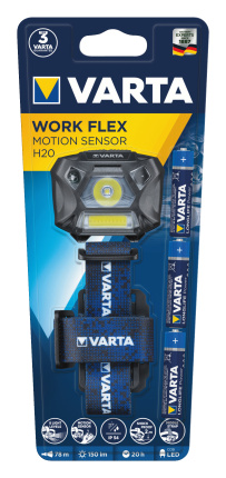 Varta Work Flex Motion Sensor H20 Stirnlampe 18648101421