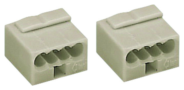 243-304 LICHTGRAU MICRO-DOSENKLEMME 4