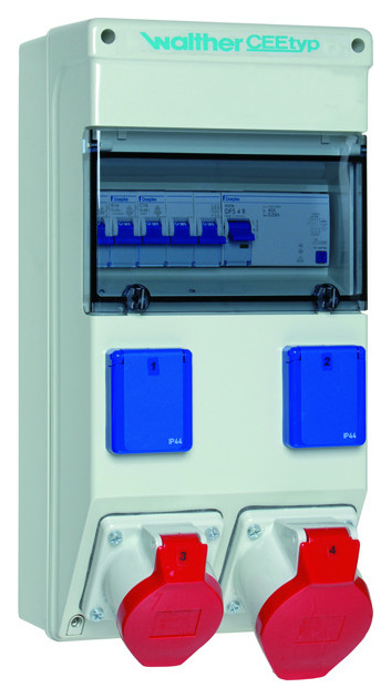 6983012 Kunststoff-Steckdosenkombination