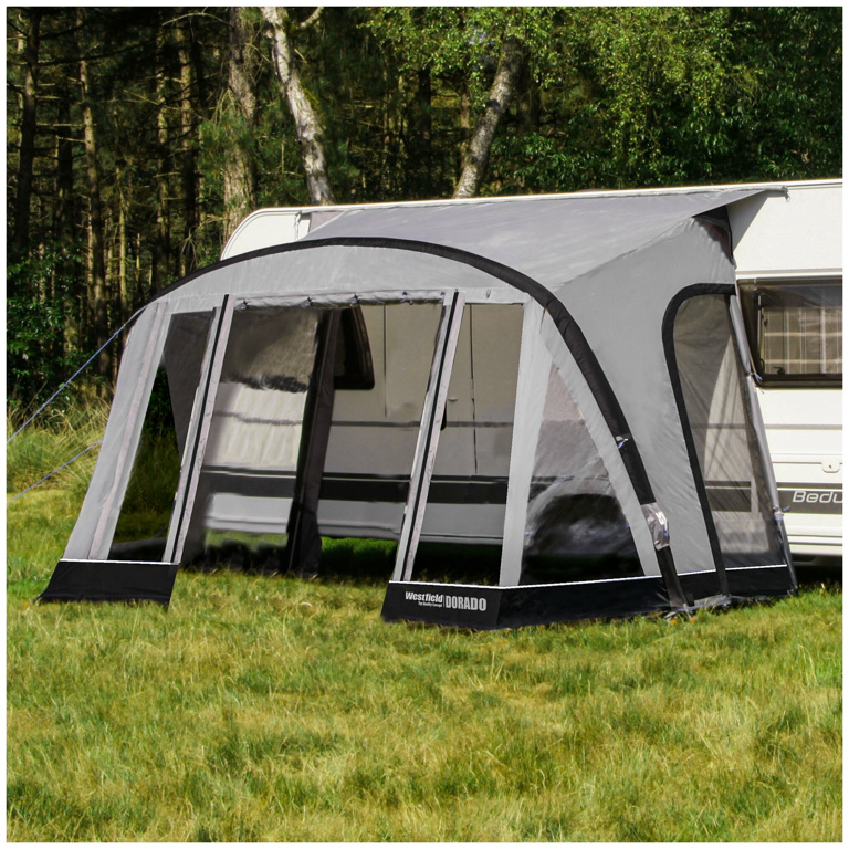 Westfield Luftvorzelt Dorado XL, 375 x 250 cm, grau