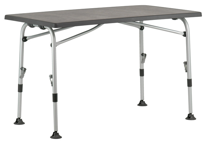 Westfield Superb 115 Campingtisch, 115 x 70 cm, höhenverstellbar, grau