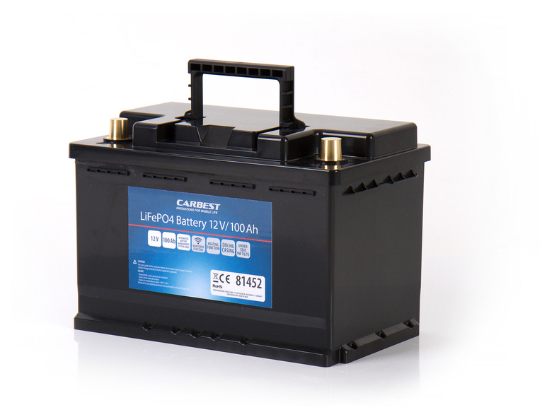 Carbest LiFePO4 Batterie Li100BH6 - Untersitz-Batterie VW T6.1 / T6 / T5