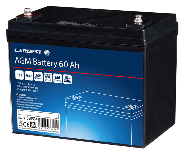 Carbest Deep-Cycle AGM-Power Line Batterie 60Ah
