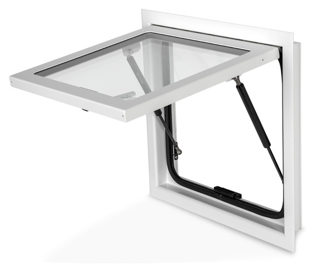 Sicherheitsglas-Ausstellfenster RW Explorer für Expeditionsmobile - Weiß
