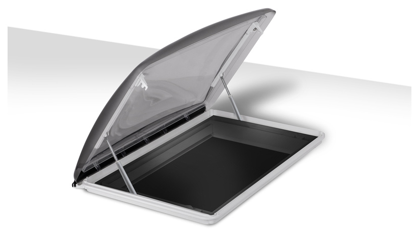roofSTAR Dachhaube, 700x500mm, ohne Zwangsbelüftung, motorisiert, Crystal