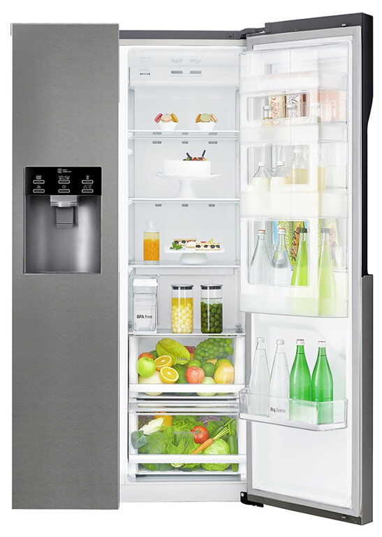 LG Side by Side GSJ361DIDV, Wassertank, DoorinDoor, Dark Graphite, A+