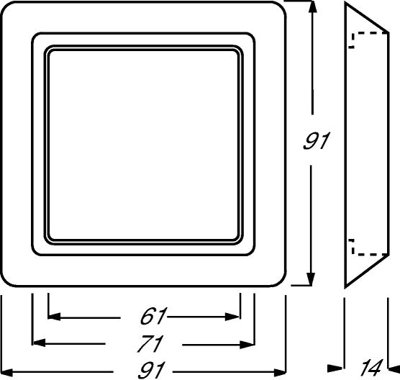 Busch-Jaeger 2101-34 Abdeckrahmen