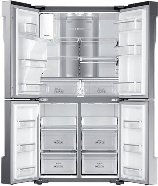 Samsung Side by Side RF56J9041SR, Festwasser, 564 l, NoFrost Regal zur Lagerung von Obst und Gemüse in 65428 Rüsselsheim