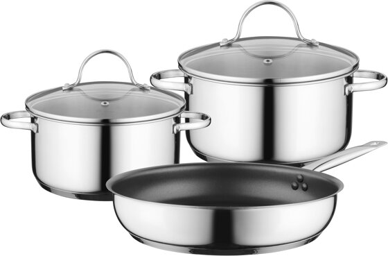 Siemens TopfPfannen Set HZ9SE030, 2 Töpfe + 1 Pfanne sicher Pfannen und Töpfe